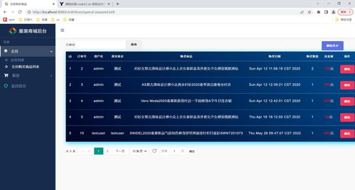 基于ssm mysql bootstrap jsp的服装销售商城系统